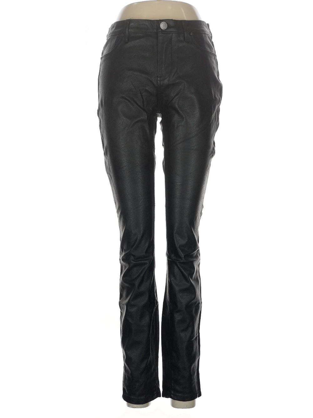 Women’s black vegan leather pants size 31